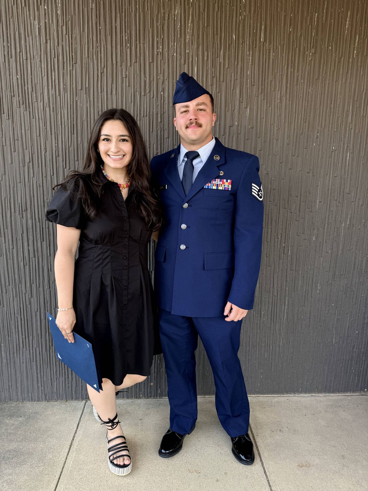 Noah Blais in Air Force service dress uniform