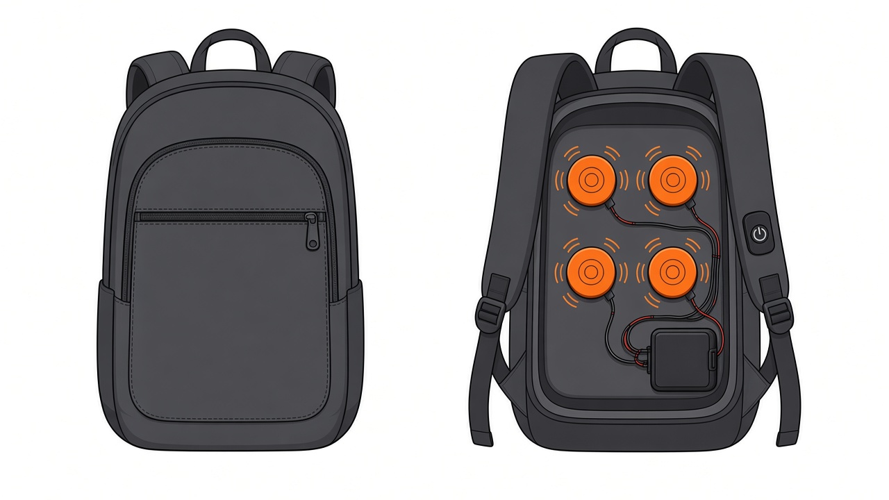 Happy Pack massaging backpack concept